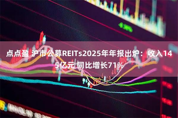 点点盈 沪市公募REITs2025年年报出炉：收入145亿元 同比增长71%